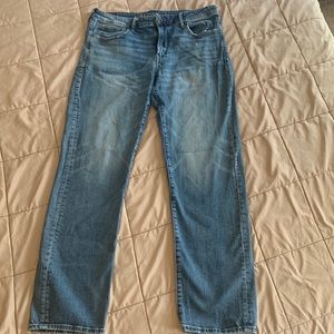 American eagle light wash flex jeans size 34/34